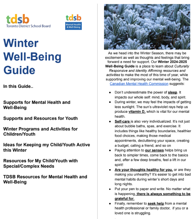 Winter Wellbeing Guide